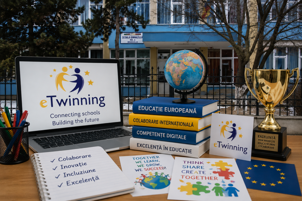 Educație europeană și excelență prin cele trei proiecte eTwinning de succes, la Școala Gimnazială Nr. 3 Mangalia